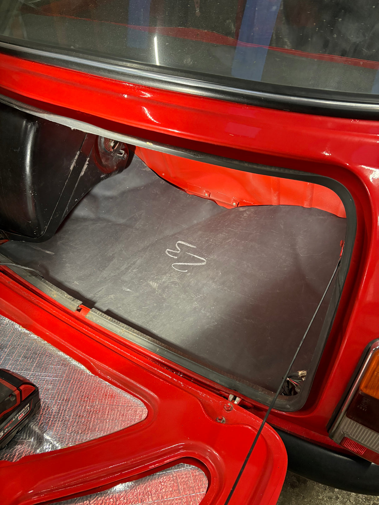 Mini boot floor soundproofing sound barrier