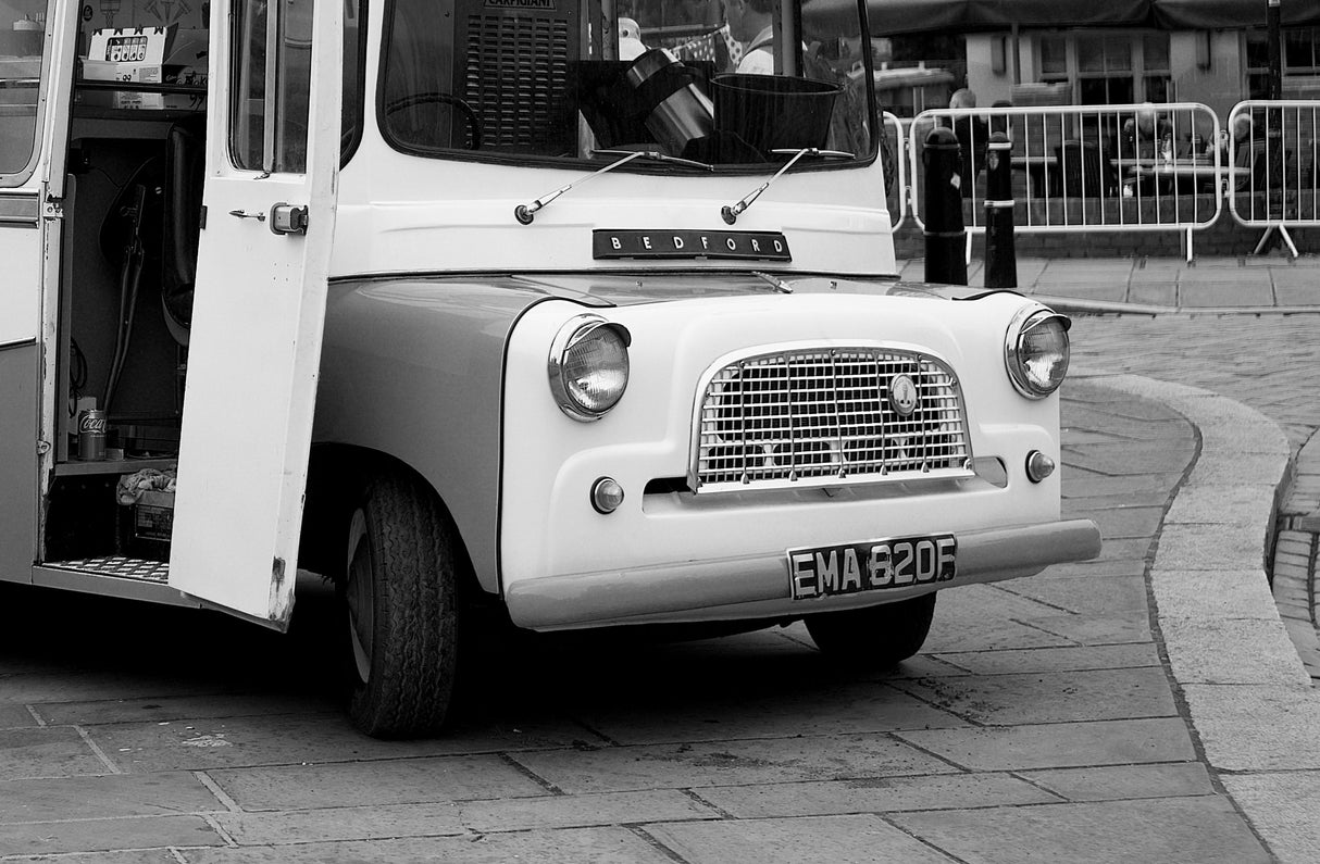 Bedford van logo advertising the fact that we sell soundproofing for this vehicle.