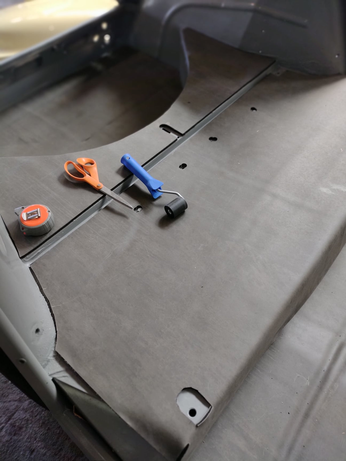 Floor section of a Citroen 2CV in Sound Barrier
