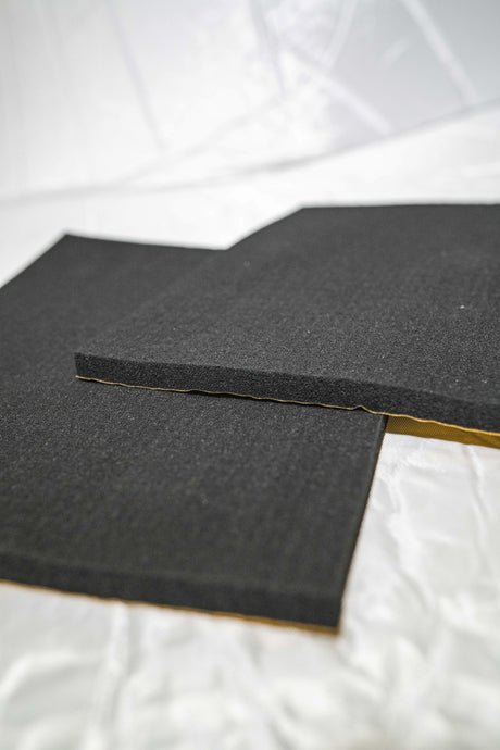 15mm flat foam fireproof soundproofing material, made in the UK to our specifications. 