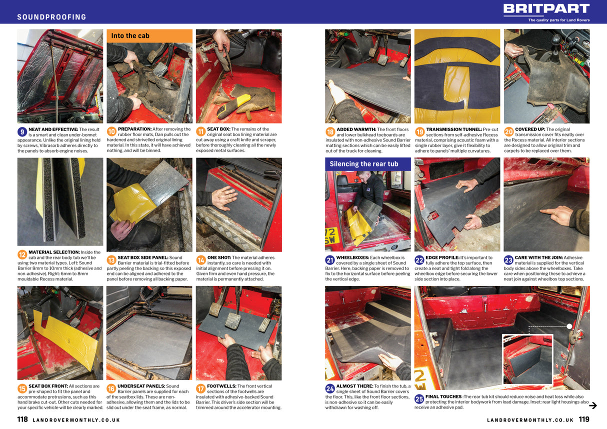 Land Rover Defender Soundproofing Kits