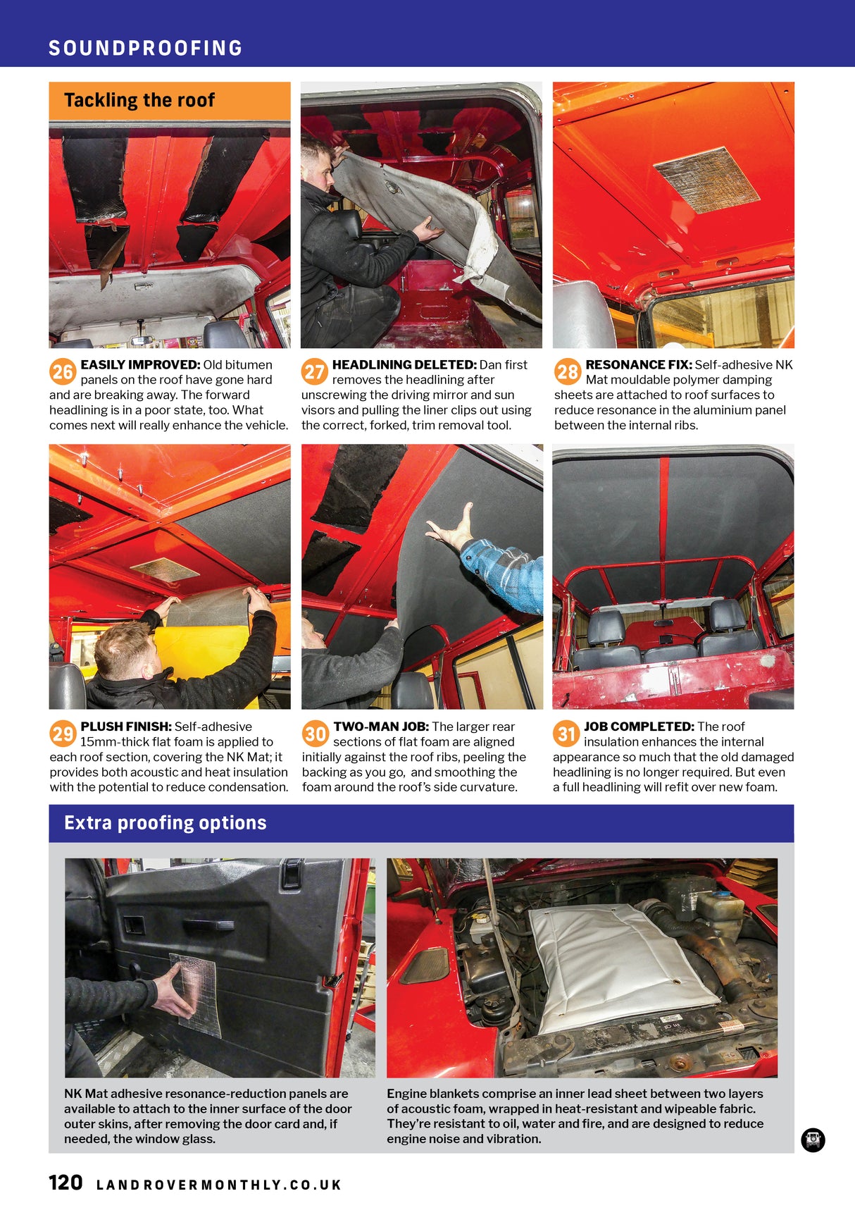 Land Rover Defender Soundproofing Kits